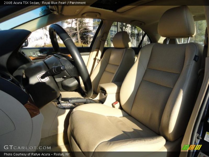 Royal Blue Pearl / Parchment 2008 Acura TSX Sedan
