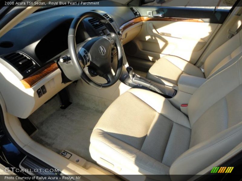 Royal Blue Pearl / Parchment 2008 Acura TSX Sedan