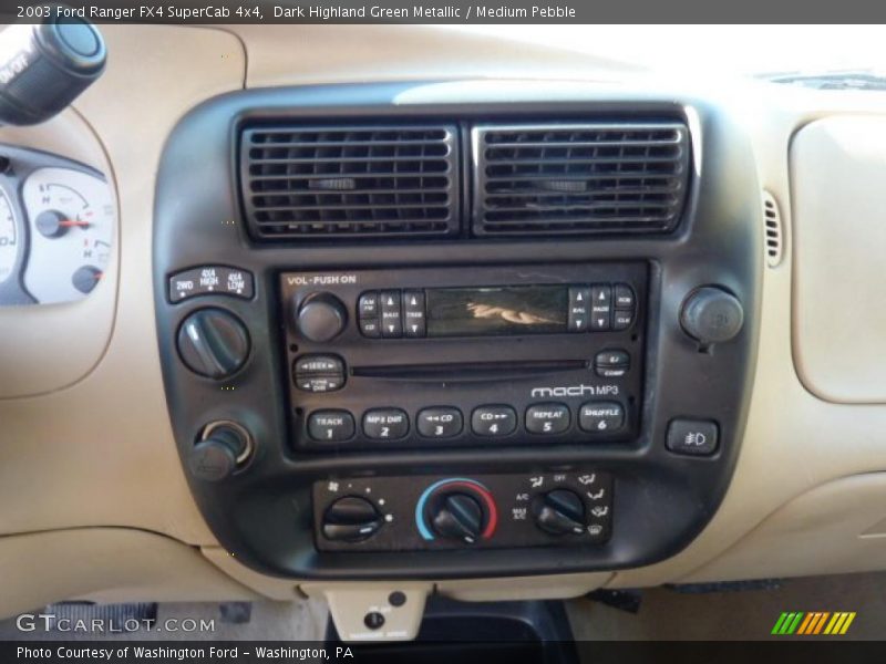 Dark Highland Green Metallic / Medium Pebble 2003 Ford Ranger FX4 SuperCab 4x4