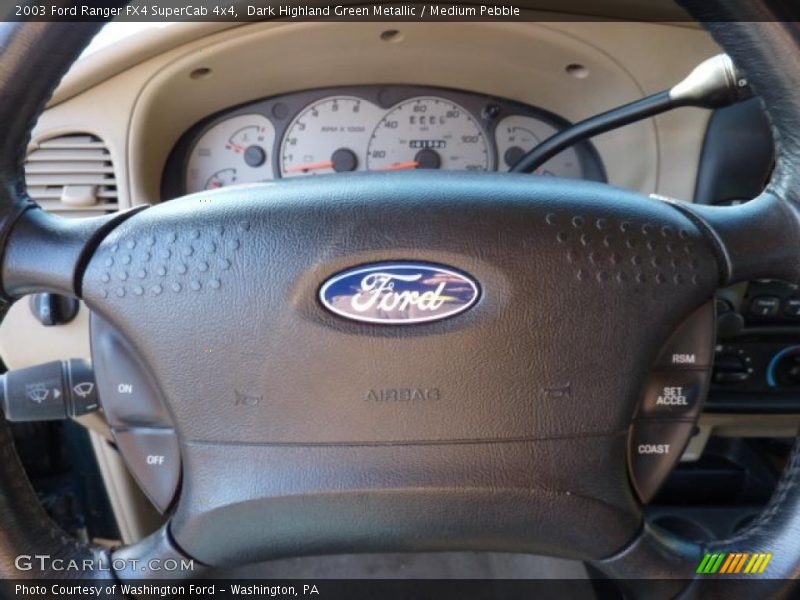 Dark Highland Green Metallic / Medium Pebble 2003 Ford Ranger FX4 SuperCab 4x4