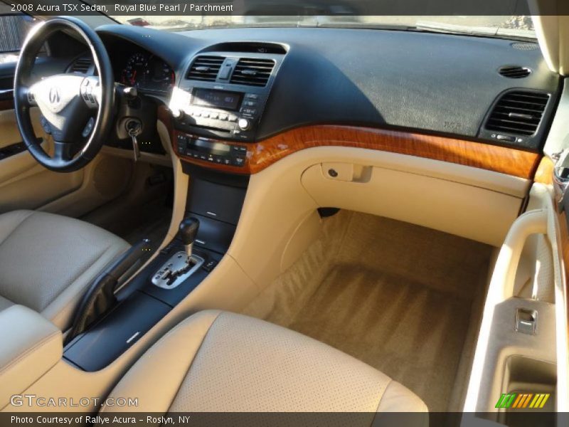 Royal Blue Pearl / Parchment 2008 Acura TSX Sedan