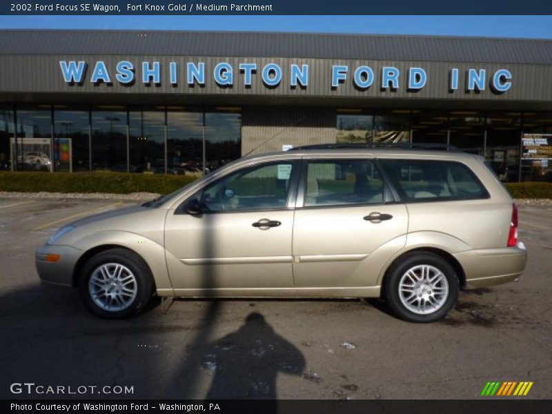 Fort Knox Gold / Medium Parchment 2002 Ford Focus SE Wagon