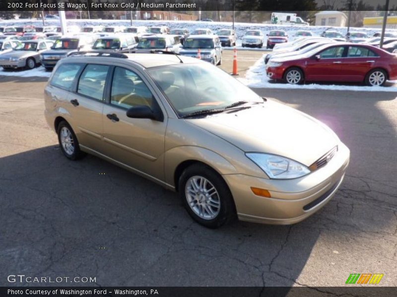 Fort Knox Gold / Medium Parchment 2002 Ford Focus SE Wagon