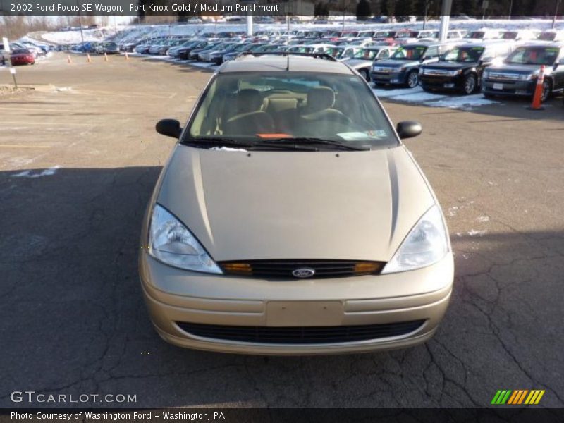Fort Knox Gold / Medium Parchment 2002 Ford Focus SE Wagon