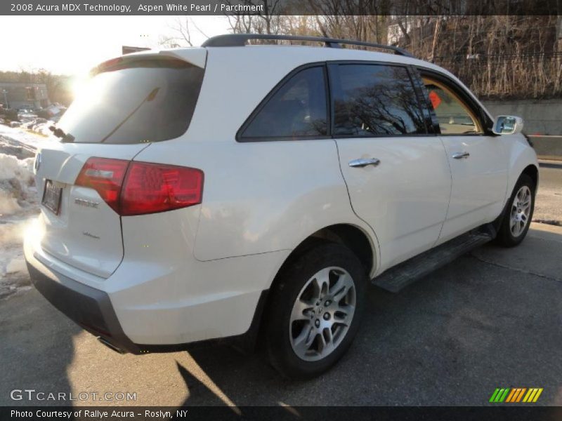 Aspen White Pearl / Parchment 2008 Acura MDX Technology