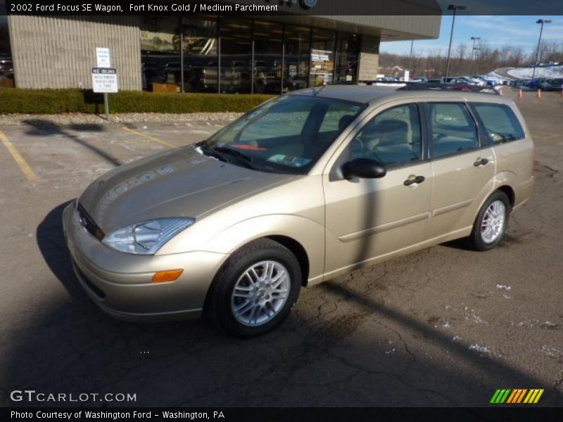 Fort Knox Gold / Medium Parchment 2002 Ford Focus SE Wagon