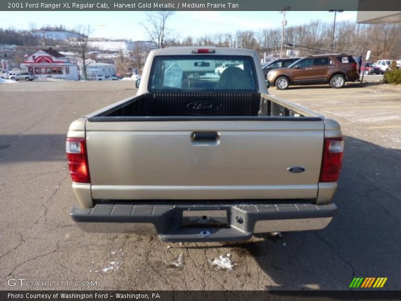 Harvest Gold Metallic / Medium Prairie Tan 2001 Ford Ranger XL Regular Cab