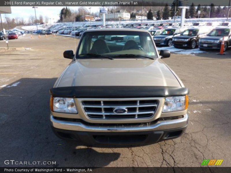 Harvest Gold Metallic / Medium Prairie Tan 2001 Ford Ranger XL Regular Cab