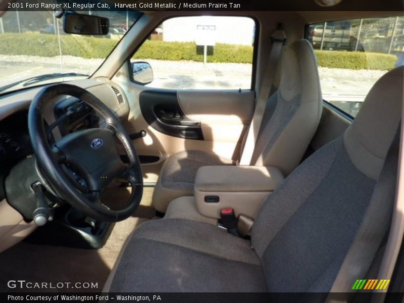 Harvest Gold Metallic / Medium Prairie Tan 2001 Ford Ranger XL Regular Cab
