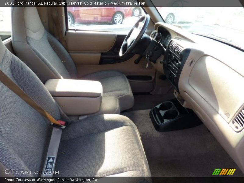 Harvest Gold Metallic / Medium Prairie Tan 2001 Ford Ranger XL Regular Cab