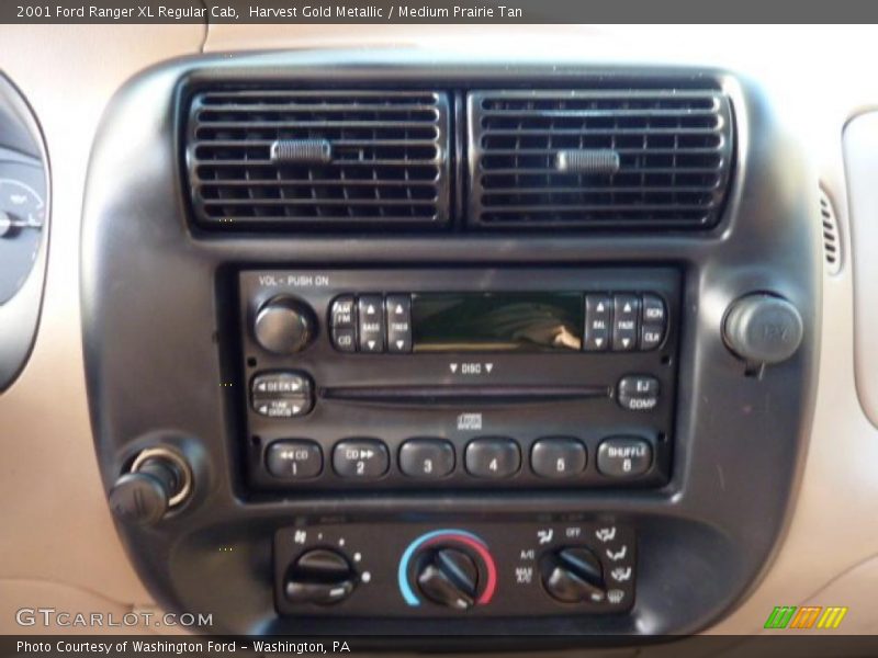 Controls of 2001 Ranger XL Regular Cab