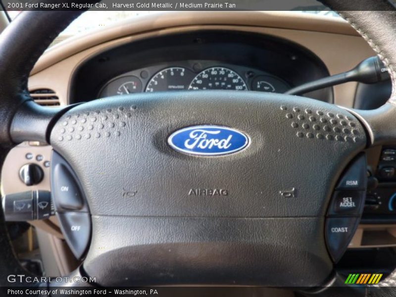 Harvest Gold Metallic / Medium Prairie Tan 2001 Ford Ranger XL Regular Cab