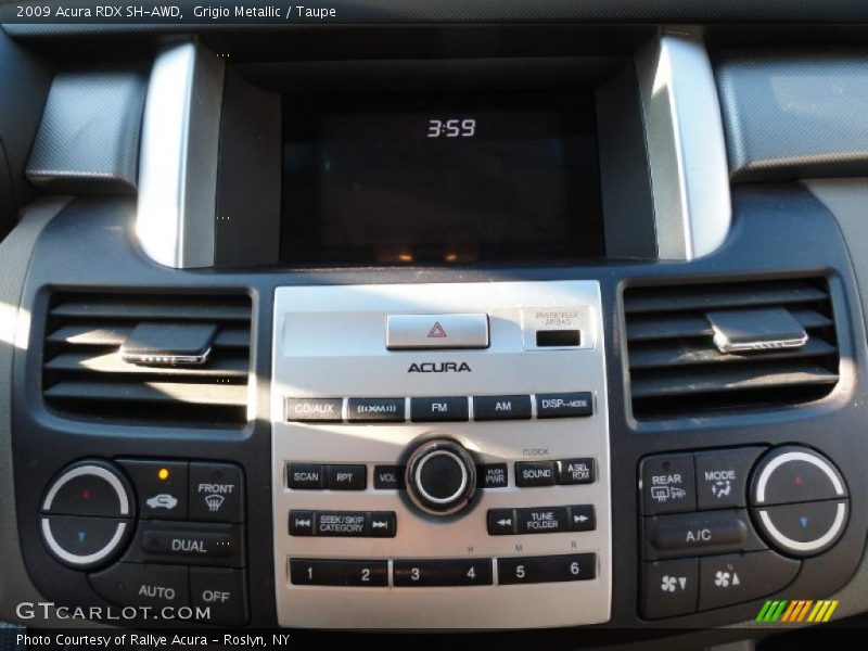 Controls of 2009 RDX SH-AWD
