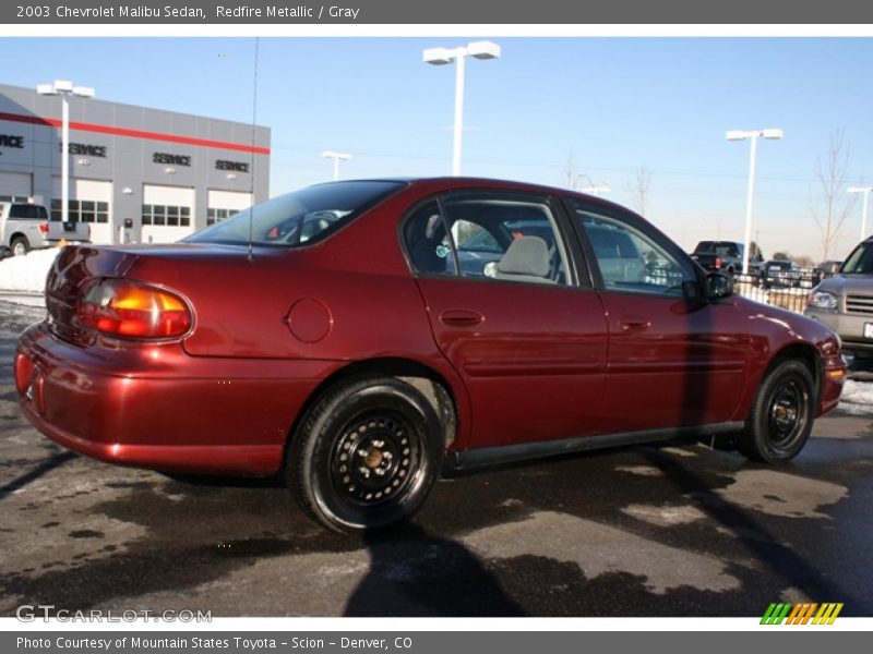 Redfire Metallic / Gray 2003 Chevrolet Malibu Sedan