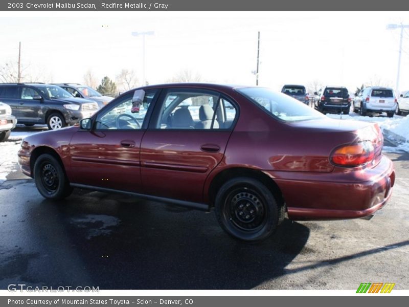 Redfire Metallic / Gray 2003 Chevrolet Malibu Sedan
