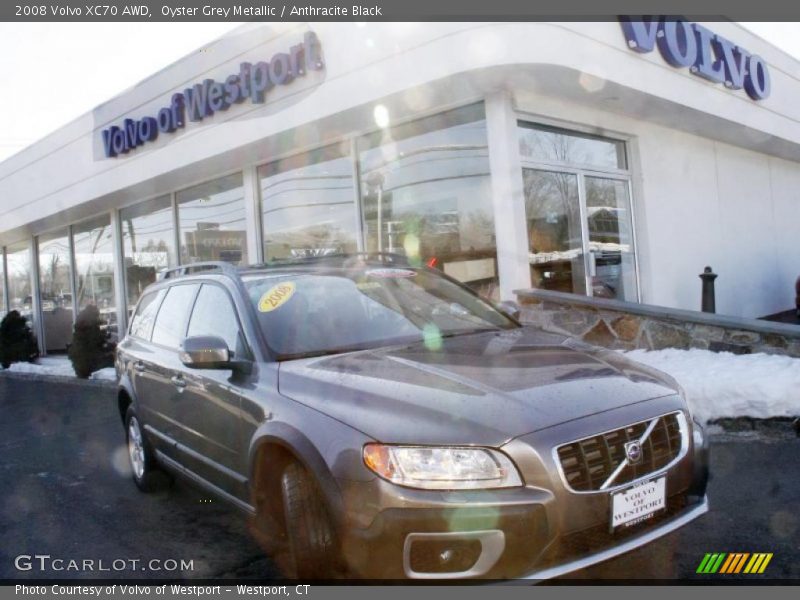 Oyster Grey Metallic / Anthracite Black 2008 Volvo XC70 AWD