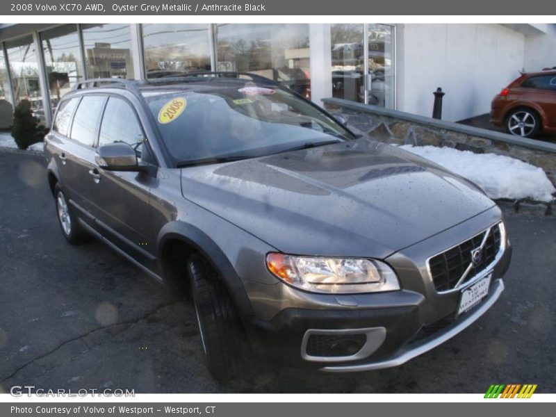 Oyster Grey Metallic / Anthracite Black 2008 Volvo XC70 AWD