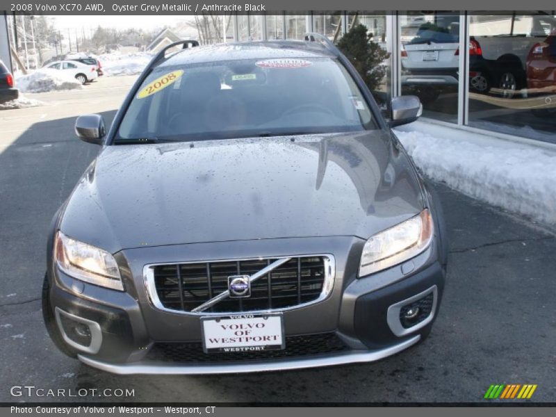 Oyster Grey Metallic / Anthracite Black 2008 Volvo XC70 AWD
