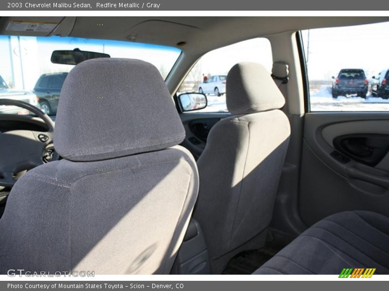 Redfire Metallic / Gray 2003 Chevrolet Malibu Sedan