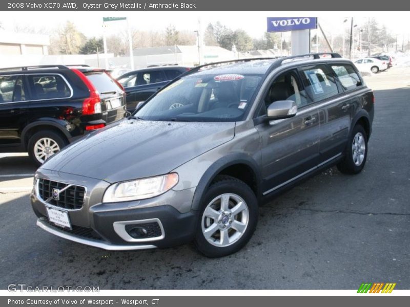 Oyster Grey Metallic / Anthracite Black 2008 Volvo XC70 AWD