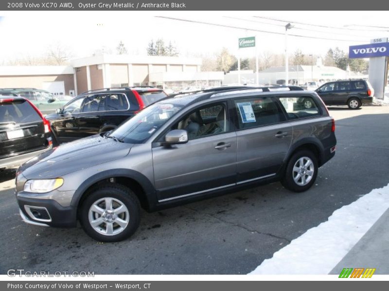 Oyster Grey Metallic / Anthracite Black 2008 Volvo XC70 AWD