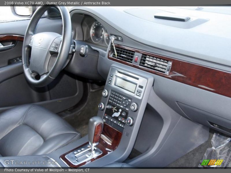 Oyster Grey Metallic / Anthracite Black 2008 Volvo XC70 AWD