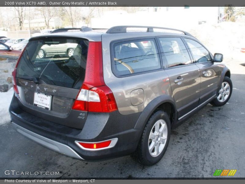 Oyster Grey Metallic / Anthracite Black 2008 Volvo XC70 AWD