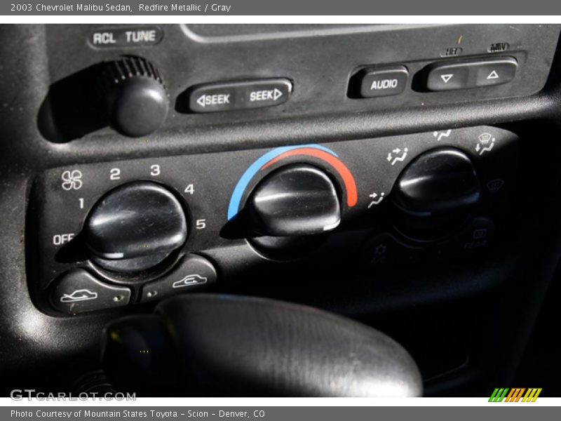 Redfire Metallic / Gray 2003 Chevrolet Malibu Sedan