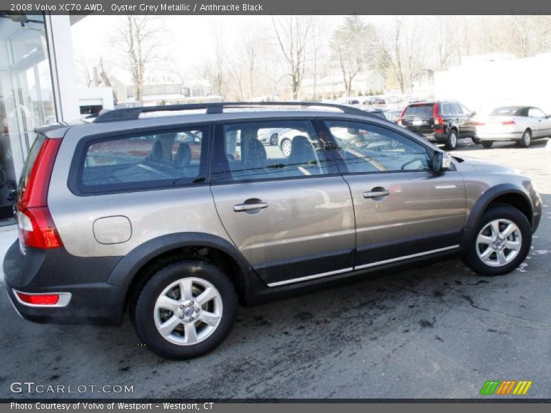 Oyster Grey Metallic / Anthracite Black 2008 Volvo XC70 AWD