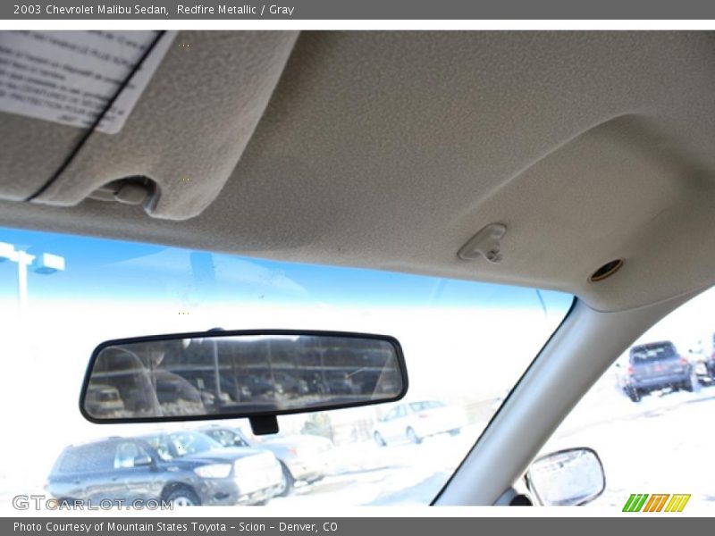 Redfire Metallic / Gray 2003 Chevrolet Malibu Sedan