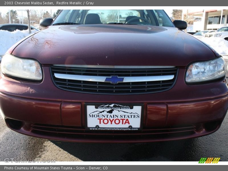 Redfire Metallic / Gray 2003 Chevrolet Malibu Sedan