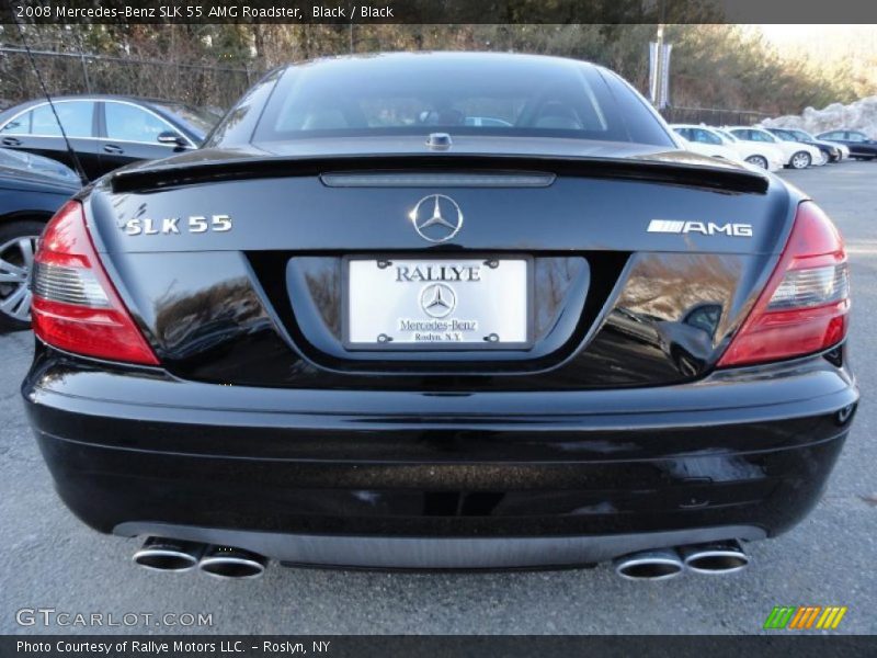 Black / Black 2008 Mercedes-Benz SLK 55 AMG Roadster