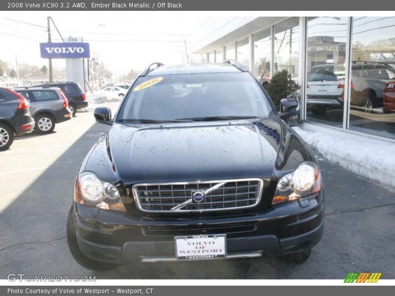 Ember Black Metallic / Off Black 2008 Volvo XC90 3.2 AWD