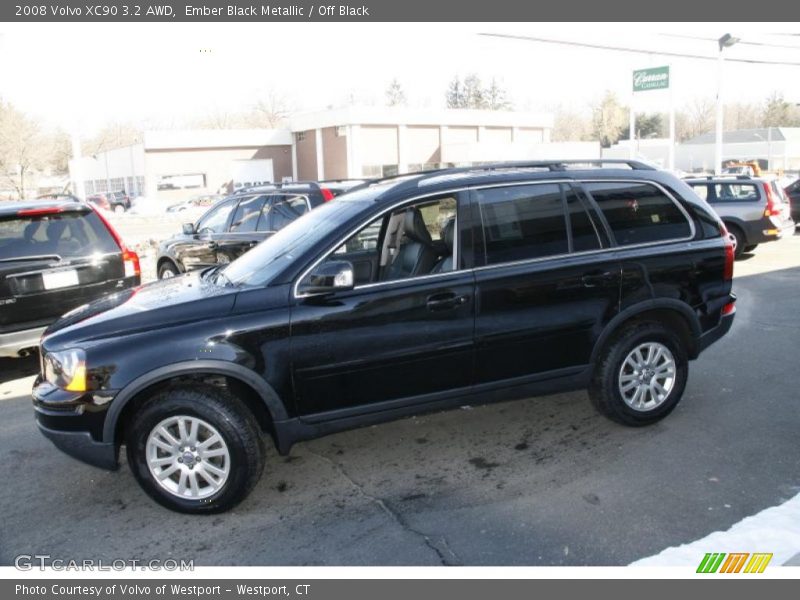 Ember Black Metallic / Off Black 2008 Volvo XC90 3.2 AWD