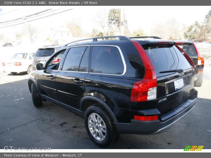 Ember Black Metallic / Off Black 2008 Volvo XC90 3.2 AWD