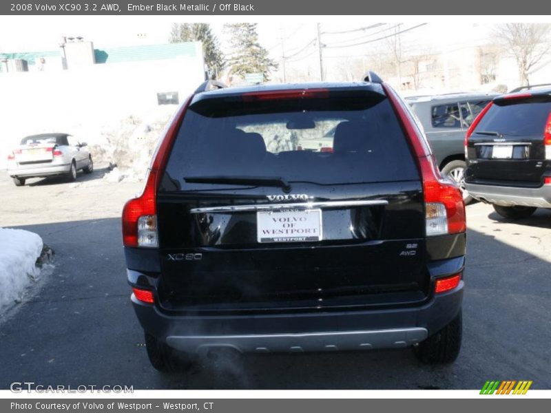 Ember Black Metallic / Off Black 2008 Volvo XC90 3.2 AWD
