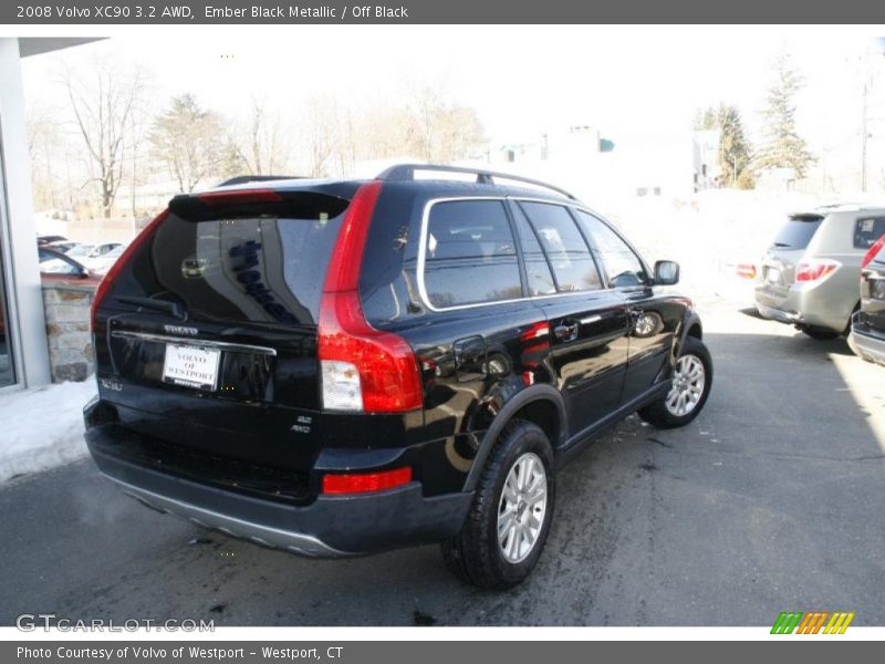 Ember Black Metallic / Off Black 2008 Volvo XC90 3.2 AWD