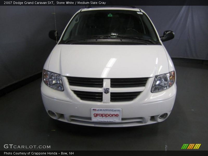 Stone White / Medium Slate Gray 2007 Dodge Grand Caravan SXT