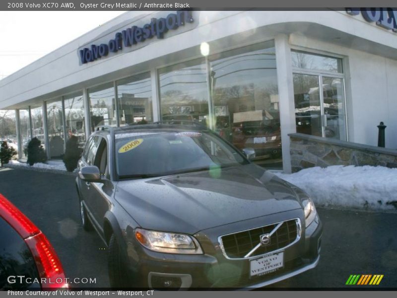 Oyster Grey Metallic / Anthracite Black 2008 Volvo XC70 AWD
