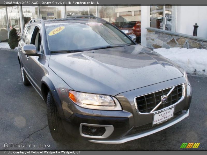 Oyster Grey Metallic / Anthracite Black 2008 Volvo XC70 AWD