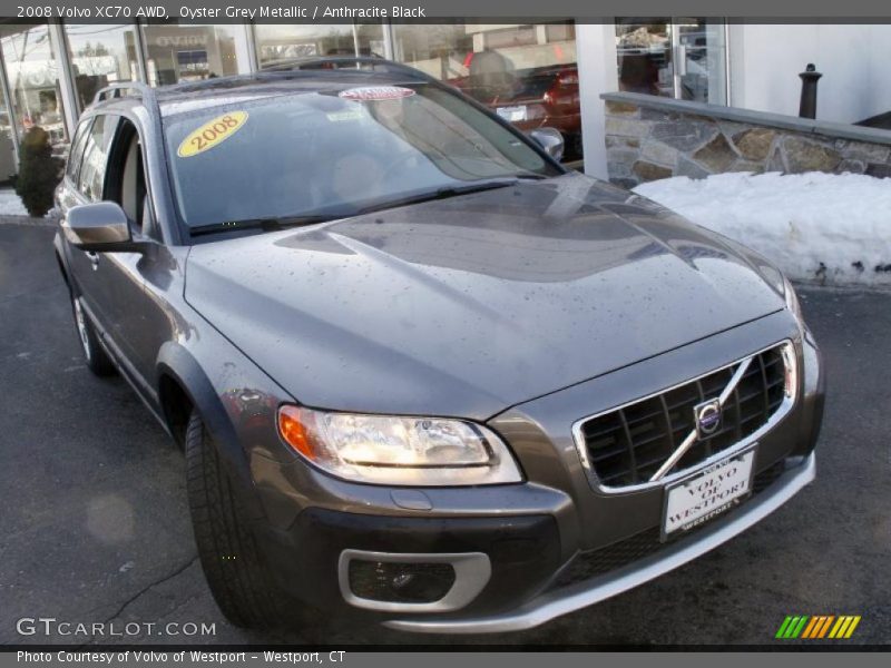 Oyster Grey Metallic / Anthracite Black 2008 Volvo XC70 AWD