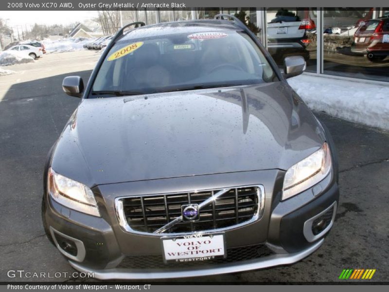 Oyster Grey Metallic / Anthracite Black 2008 Volvo XC70 AWD