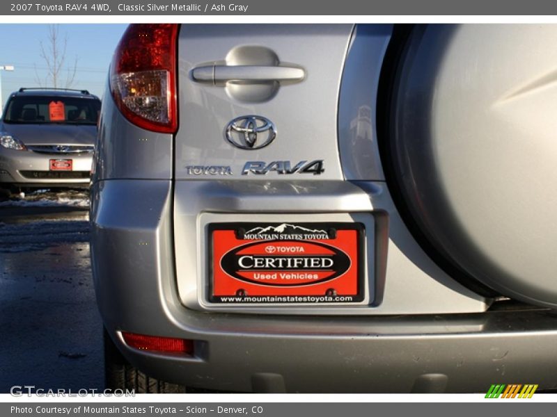 Classic Silver Metallic / Ash Gray 2007 Toyota RAV4 4WD