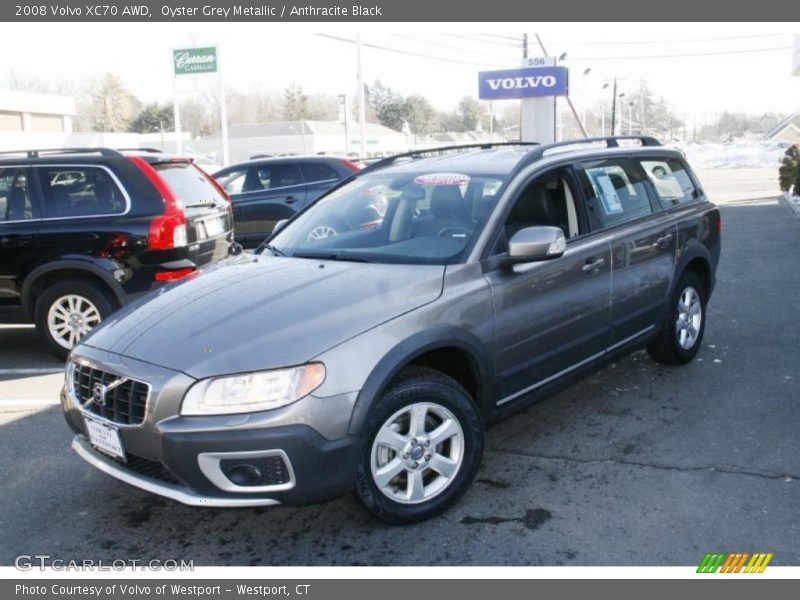 Oyster Grey Metallic / Anthracite Black 2008 Volvo XC70 AWD