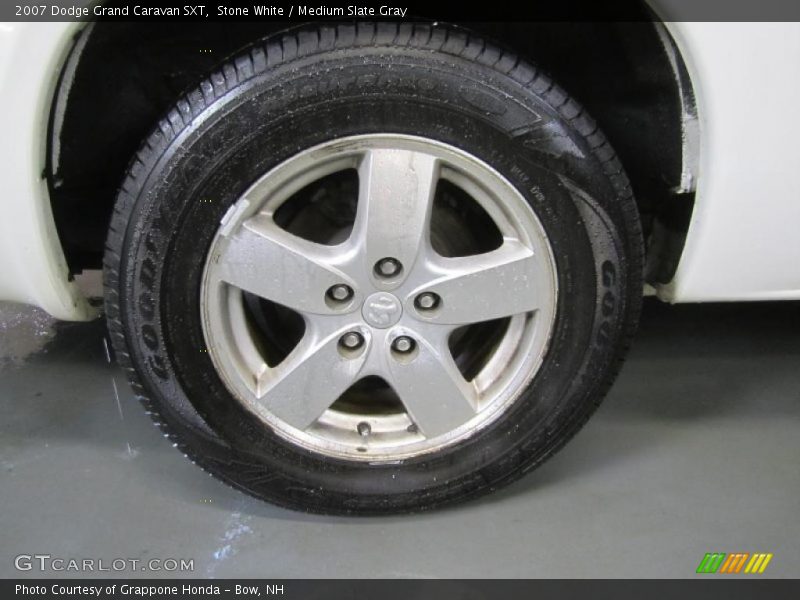 Stone White / Medium Slate Gray 2007 Dodge Grand Caravan SXT