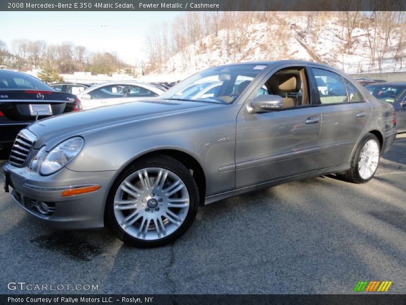 Pewter Metallic / Cashmere 2008 Mercedes-Benz E 350 4Matic Sedan