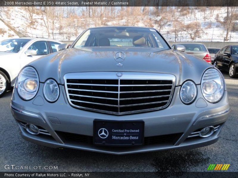 Pewter Metallic / Cashmere 2008 Mercedes-Benz E 350 4Matic Sedan