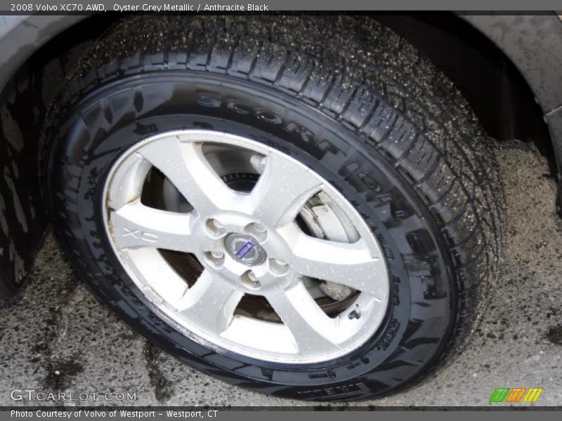Oyster Grey Metallic / Anthracite Black 2008 Volvo XC70 AWD