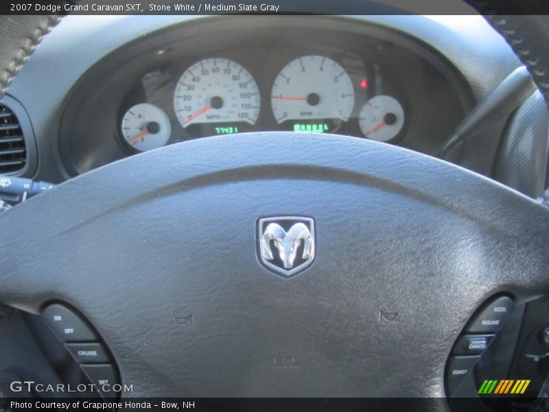 Stone White / Medium Slate Gray 2007 Dodge Grand Caravan SXT