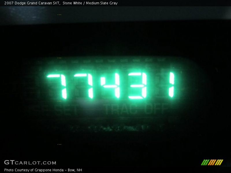 Stone White / Medium Slate Gray 2007 Dodge Grand Caravan SXT